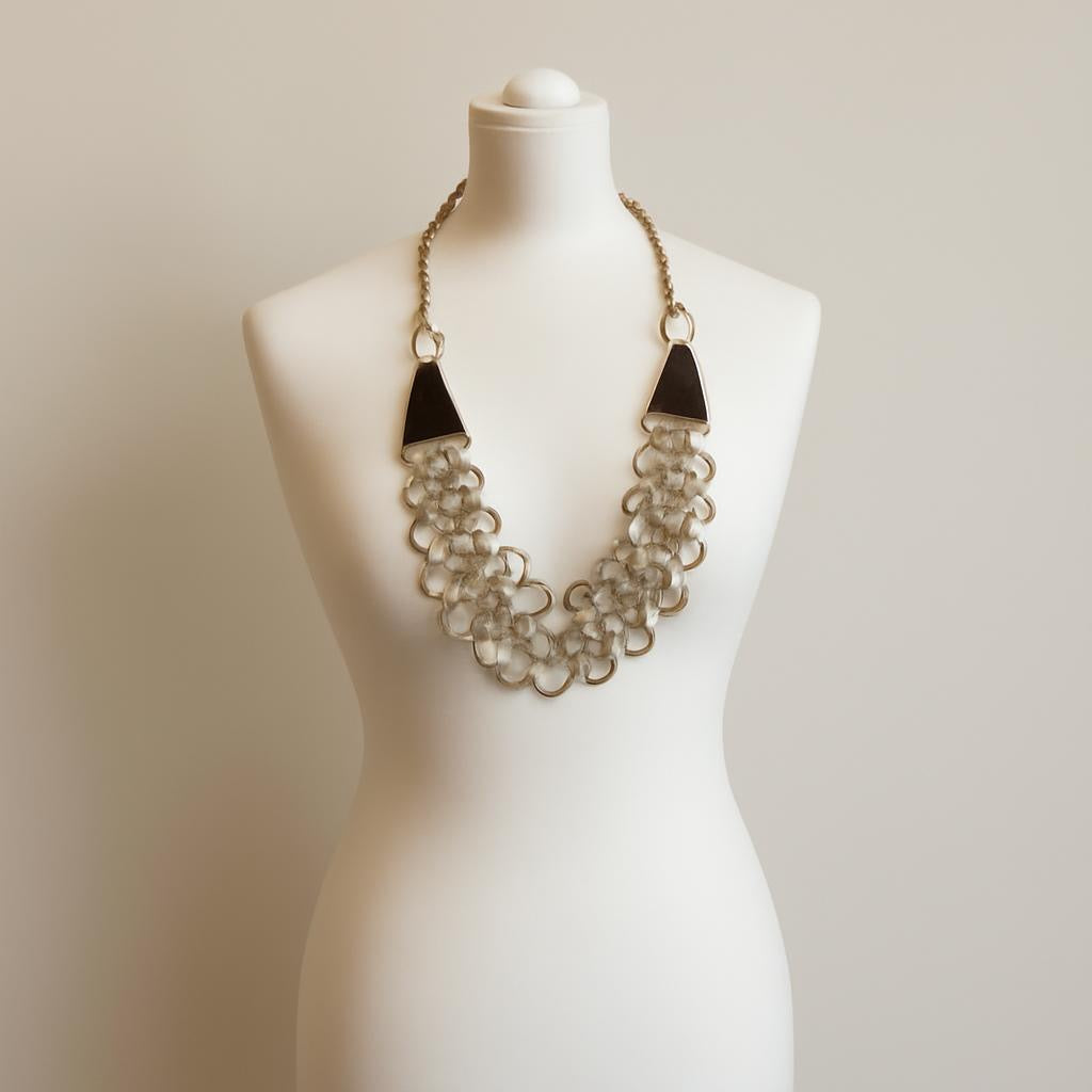 Showcase a stylish necklace