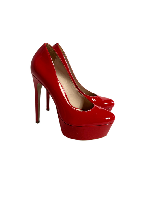 Buty - czerwone szpilki