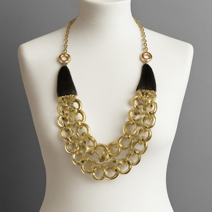 Showcase a stylish necklace